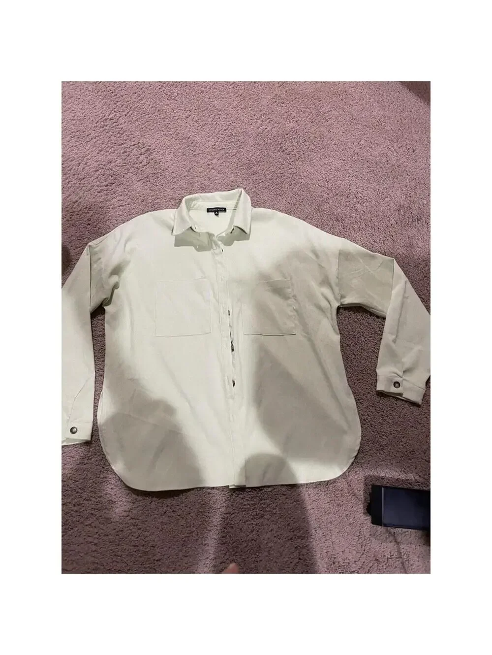 Junior's Flannel long sleeve button shirt KENDALL & KYLE M Medium - light green
